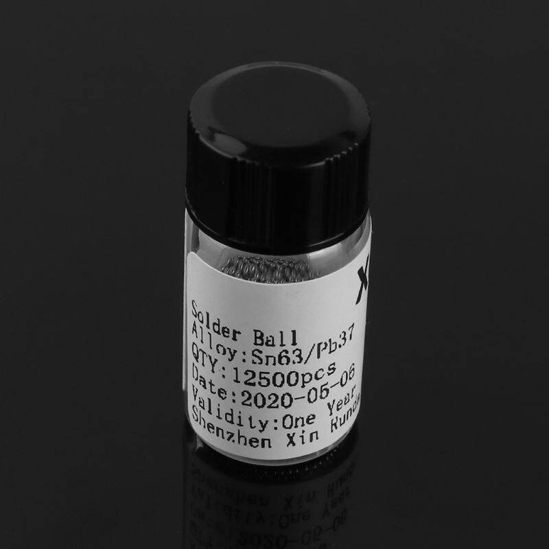 7 flasker 1.25w bga reballing baller 0.25/0.3/0.35/0.4/0.45/0.5/0.6mm loddekuler