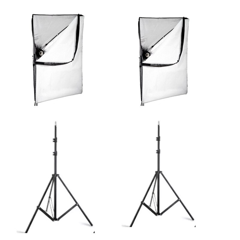 Photography Softbox Lighting Kits 50x70CM Continuous Light System For Photo Studio Equipment 2m Tripod