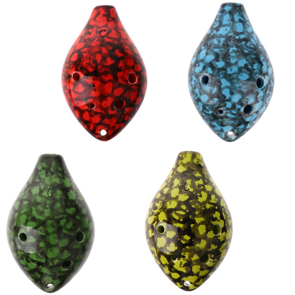 Ocarina – 6 trous en céramique, flûte à clé Alto C, Instrument de musique classique