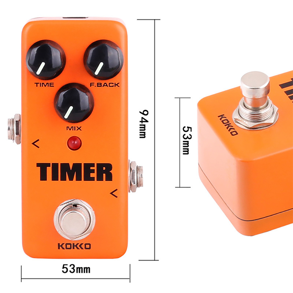KOKKO Electric Guitar Timer Effect Pedal 1 Second Delay Time Digital Delay Pedal for Electric Guitar Bass Guitar Accessories