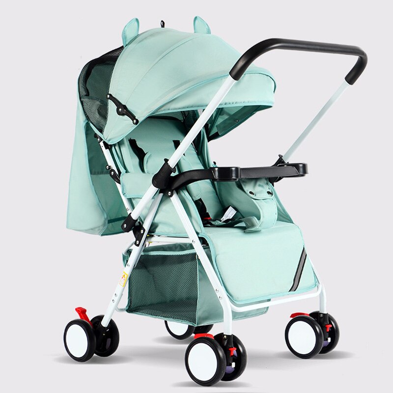 Draagbare Kinderwagen Vouwen Kinderwagen Ultra Lichtgewicht En Handig Kan Sit Lie Baby Eenvoudige Kind Mini Vier Wiel Kar