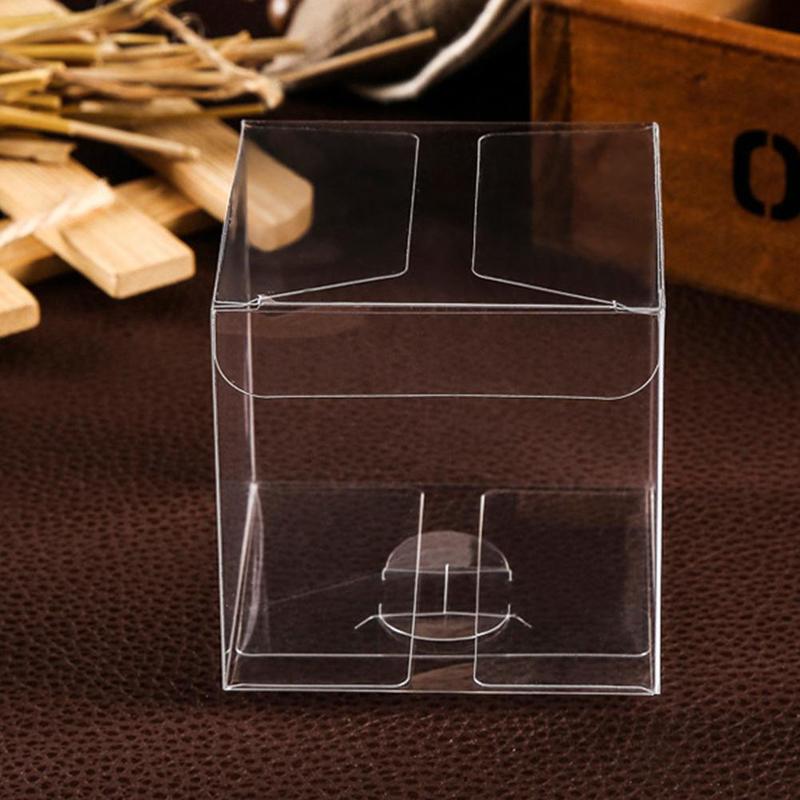 Square Practical Transparent Plastic Box Storage Box Product Jewelry Cake Packaging Box Dressing Case Mini Case Storage Box