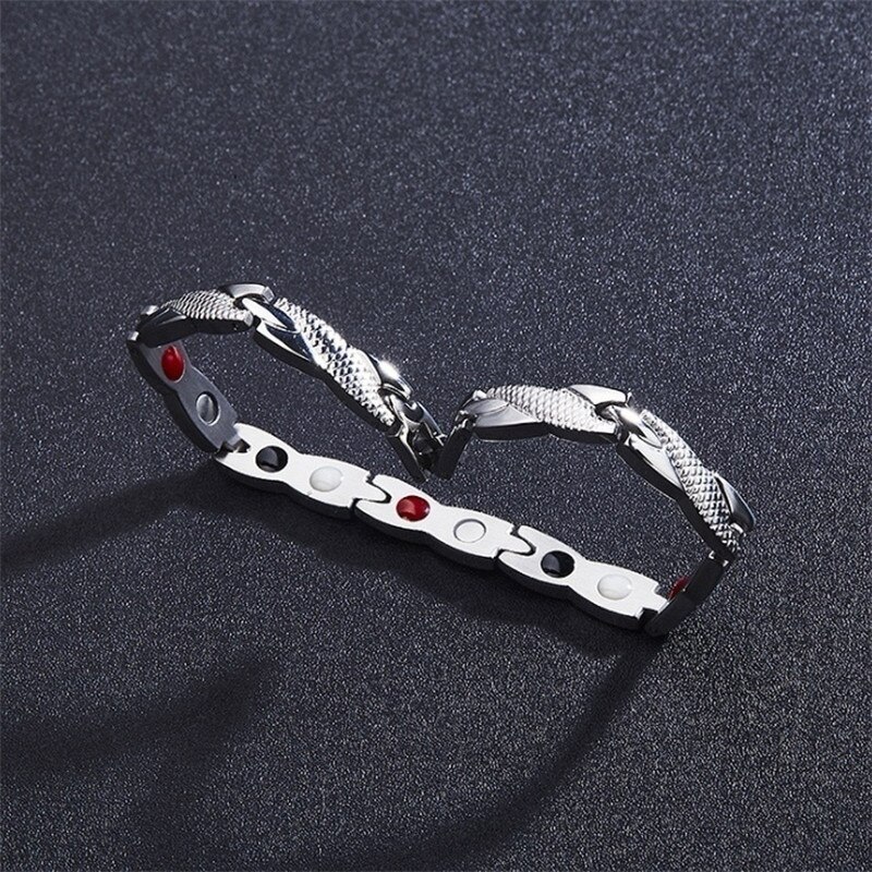 Twisted Dragon Patroon Gezonde Magnetische Magneet Armband Voor Vrouwen Power Therapie Magneten Armbanden Bangles Voor Vrouwen Mannen