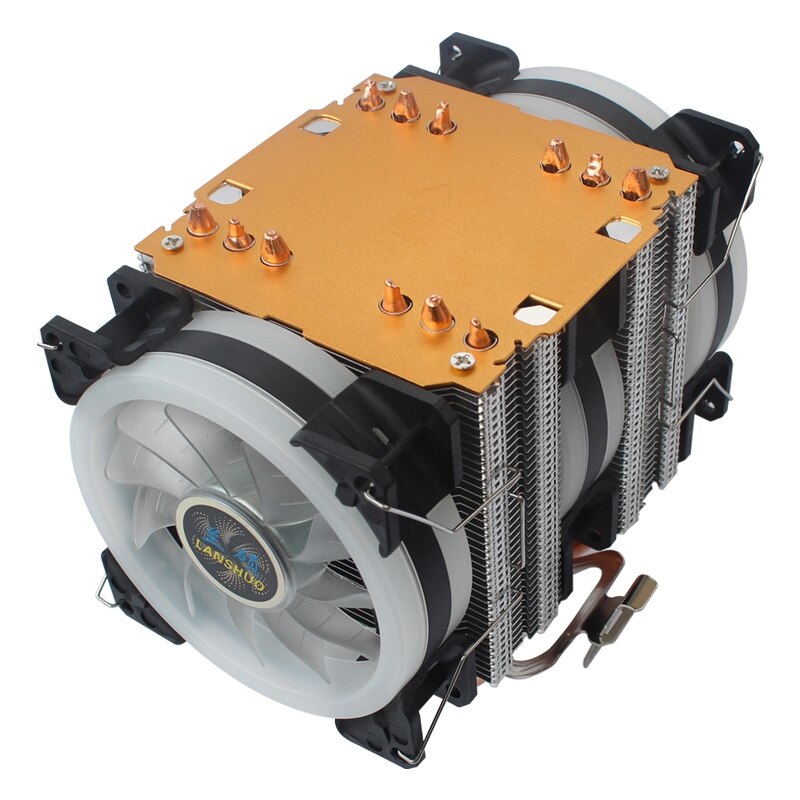 LANSHUO 6 Heat Pipe CPU Radiator Ultra Quiet I5 De... – Grandado