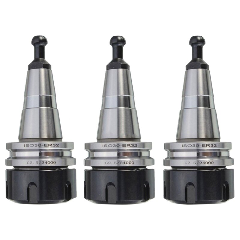 3PCS metal ISO30 ER32 50 Balance Collet Chuck G2.5 24000rpm CNC Toolholder: Default Title