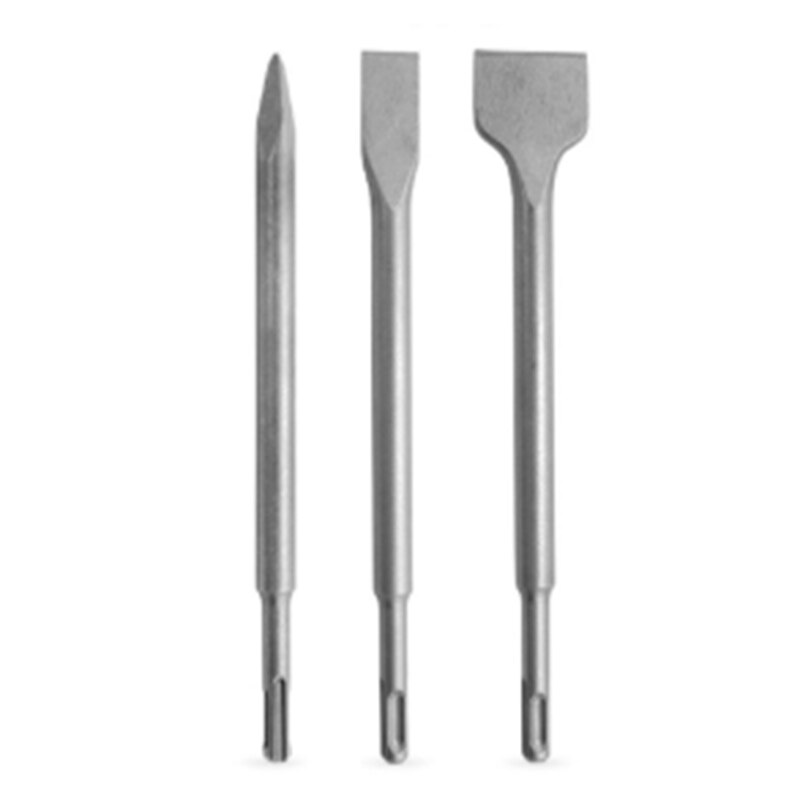 7 stk sds plus mejsel sætpunkt rillehul flade mejsler elektrisk hammer mejsel beton / mursten / væg / fliseboring