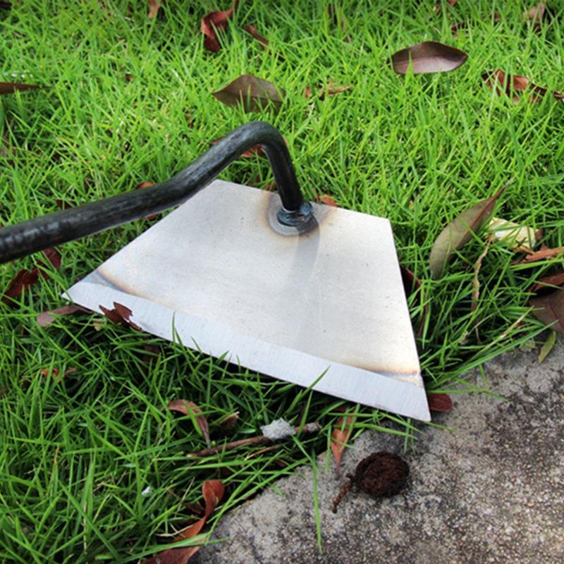 Wooden Handle Hoe Handheld Weeding Rake Planting Vegetable Accessories Farm Garden Agriculture Tool Trapezoid Shape Hoe Spot