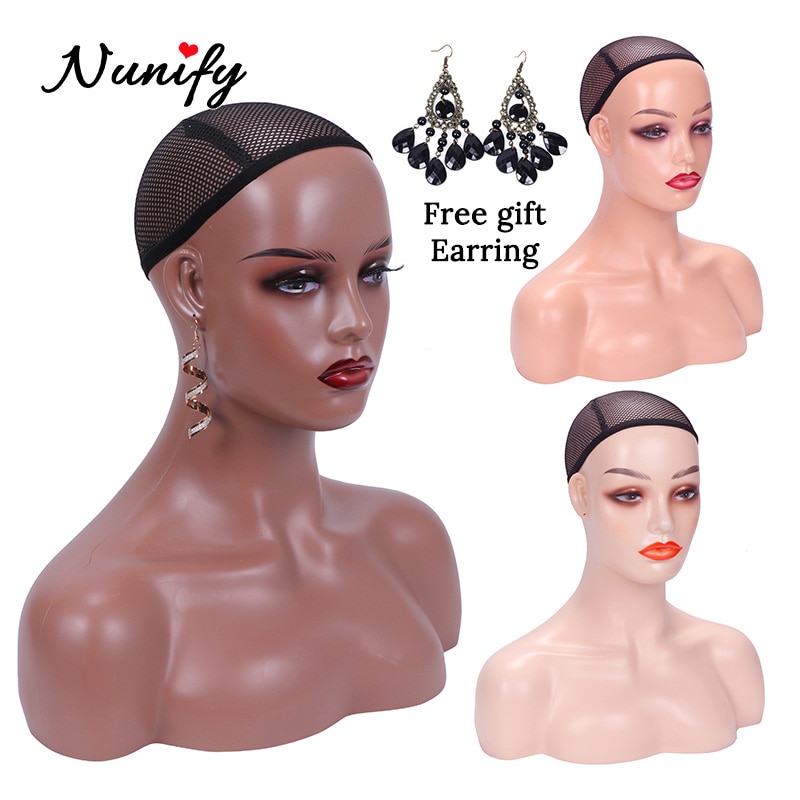 Nunify Human Head Model Stand For Hat Begie Black Grandado