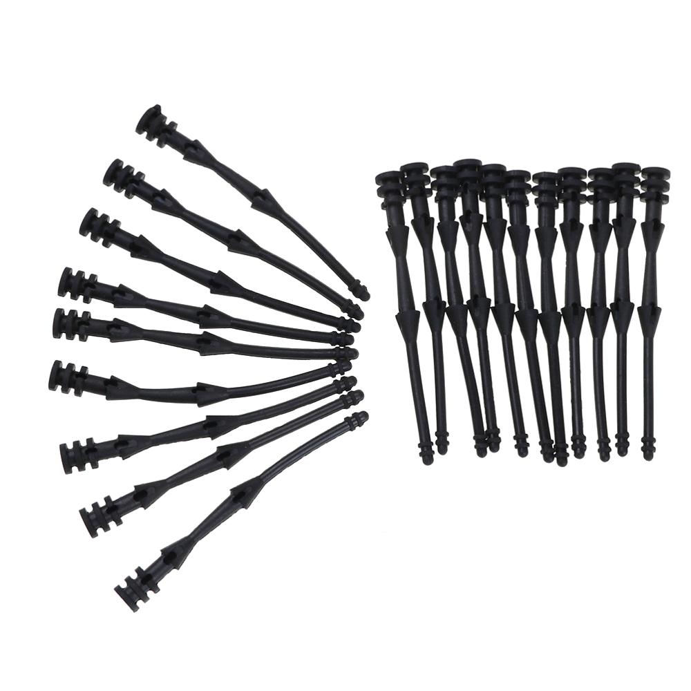 50 pcs 65mm Screw Pin Rivet Rubber PC Fan Noise Absorbtion Mount Silicone Screws