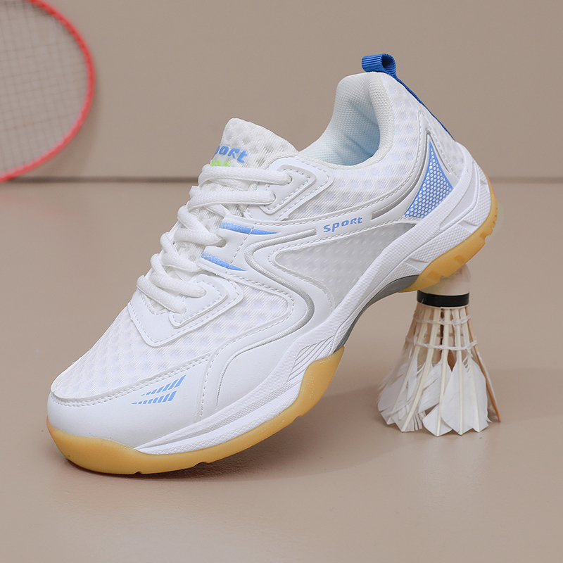 Badmintonschoenen voor dames en heren, antislip, slijtvast, schokabsorberend, ademend, lichtgewicht, geschikt voor training en vrijetijdssporten.