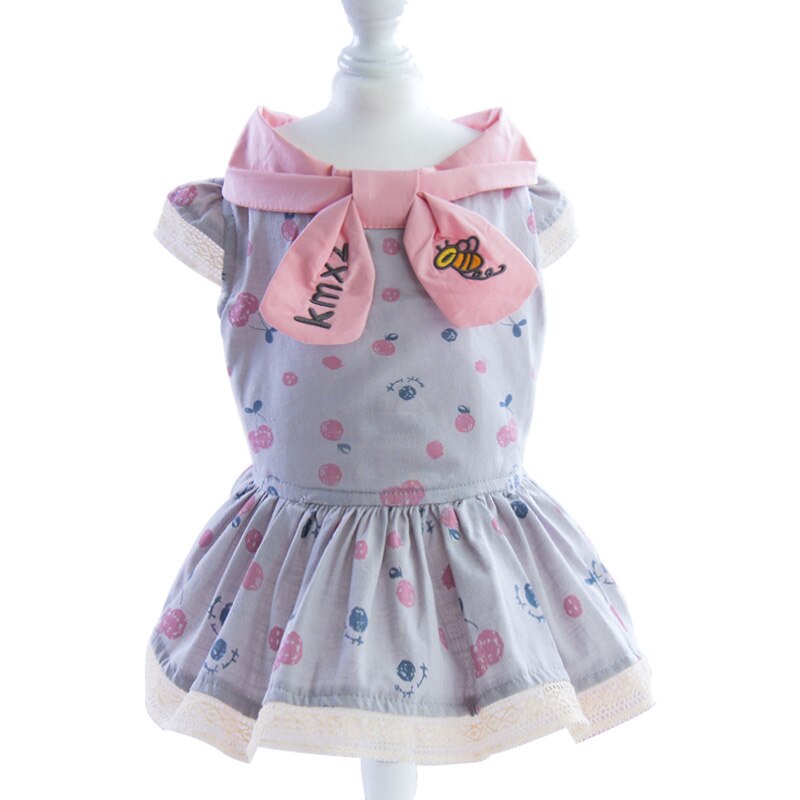 Vêtements d'été pour chiens et animaux | Déguisement de princesse pour chiens, chat Yorkshire, chien chiot pommier, caniche, Bichon, Schnauzer,: Gris / L