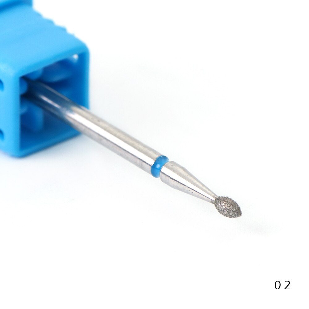 Mèches pour ponceuse à ongles diamantées, 29 Types de mèches électriques pour ponceuse à ongles, mèche rotative, propre cuticule, accessoire de manucure, SAA01-29: 02