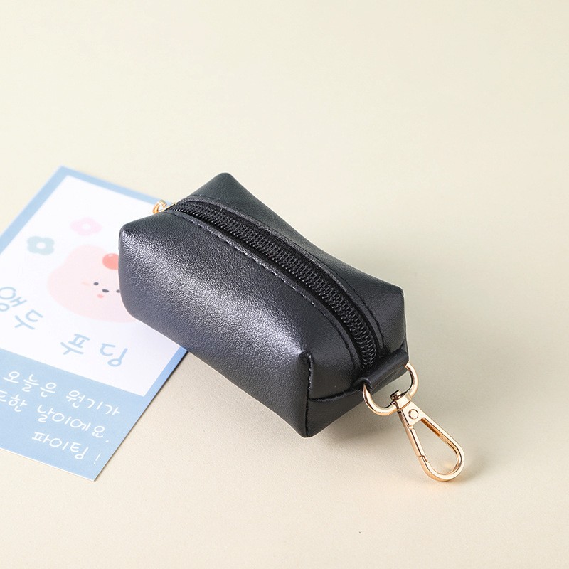 Outdoor Draagbare Hond Dispenser Pickup Tas Kan Hangen Trekkabel Hond Opbergtas Sturen Een Rol Vuilniszakken: Black