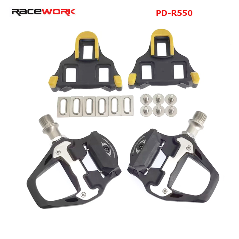 RACEWORK Ultegra PD-R8000 PD-R550 Wegfietspedalen Fietsen Ultralichte klikpedalen met SM-SH11 schoenplaten Fietspedaalonderdelen