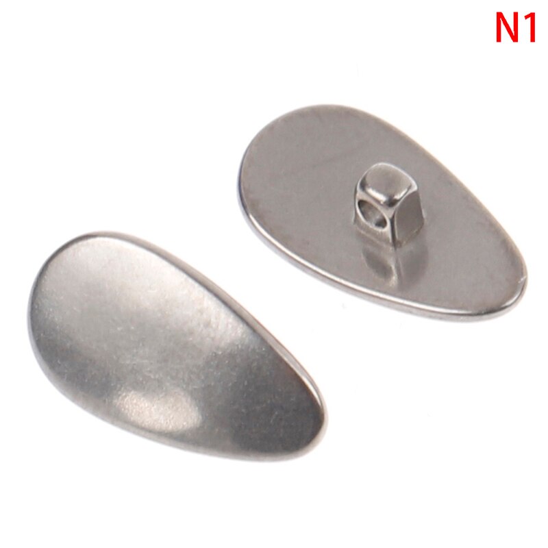 Metall neseputer titanium legering briller nese pads briller nese pads melon frø vanndråper runde briller tilbehør  gh882: N1