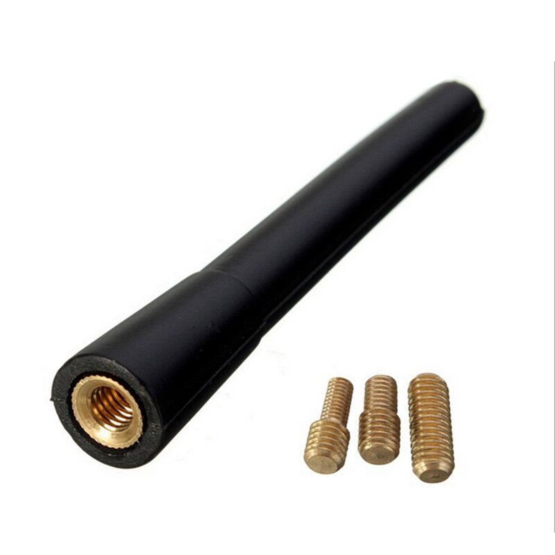 Antena de coche de goma de rosca corta M6 Radio Auto adaptador