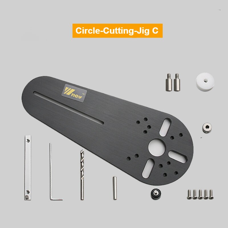 Universal- Kreis Schneiden Jig Werkzeug für Holz Router Fräsen Router/Trimmer Elektrische Hand Kreis Mutter für Tischler