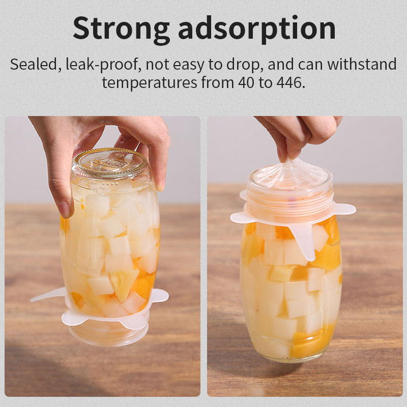 12 Pcs/Set Food Silicone Cover Cap Universal Silicone Lids For Cookware Bowl Reusable Stretch Lids Kitchen Accessories