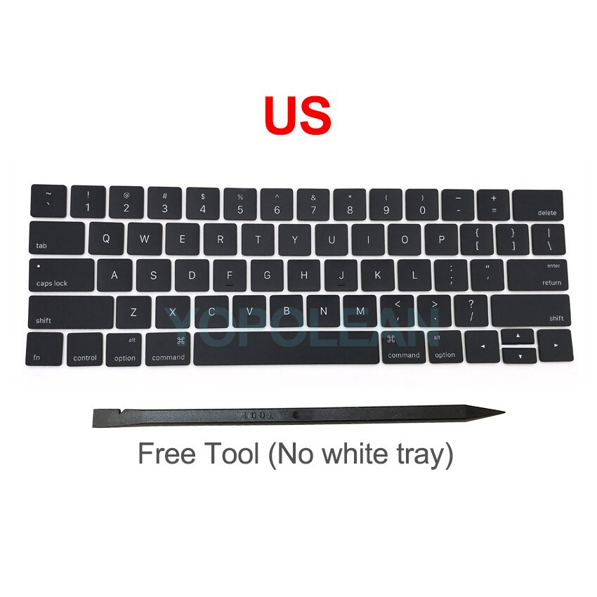 Nowy A1706 A1707 klawisze klawiatury keycap US UK francuski ue dla Macbook Pro Retina 13 &quot;15&quot; laptop key cap 2016 2017 rok