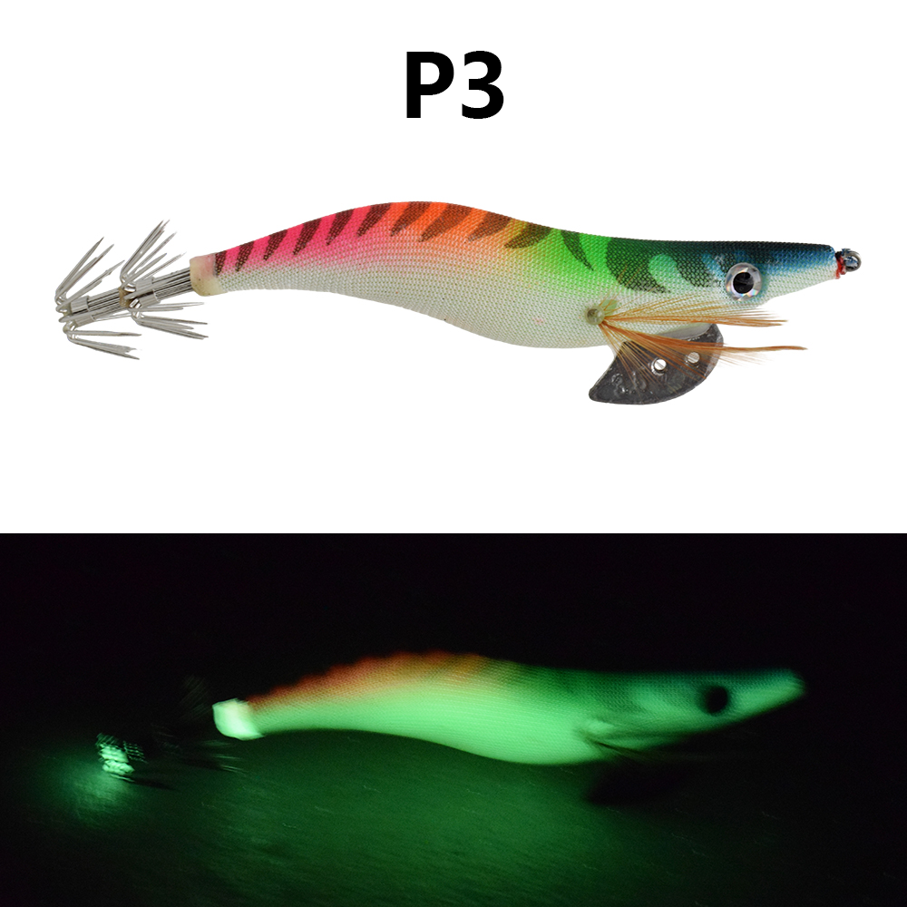 1 pieza de cebo luminoso para camarones de madera, equipado con anzuelo de calamar, cebo artificial para camarones de agua salada y agua dulce: Vino tinto