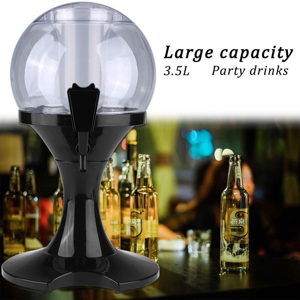 3.5l sfäriska öl dispenser kall dryck dispenser is tub juice maskin behållare bbq party bar verktyg dryck dispenser