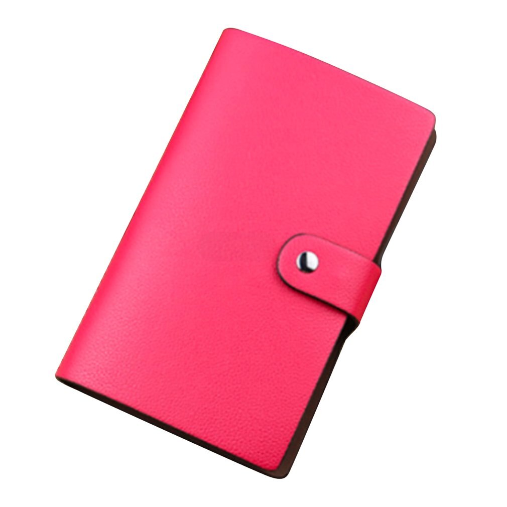 Bank card card package certificate package home simple men's card package 96 card slot multi-purpose bank card bag: red