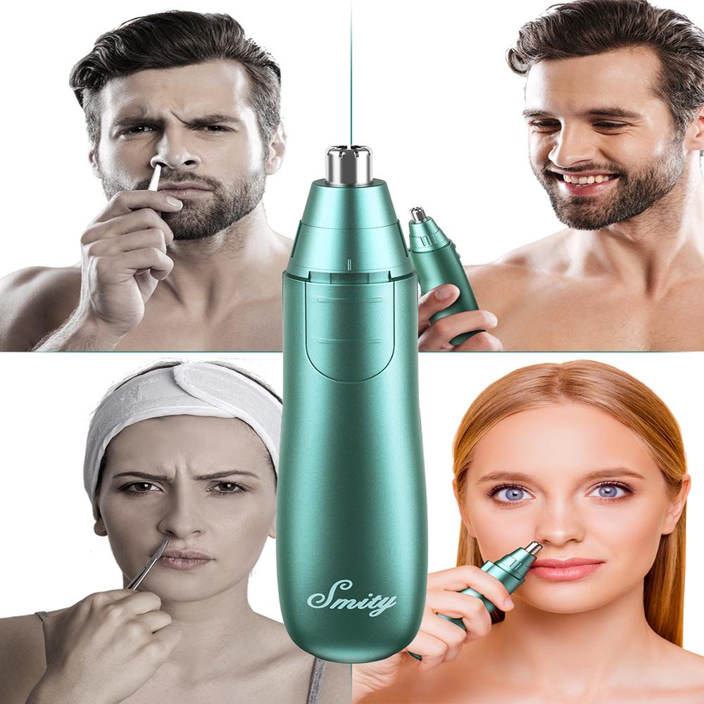 Tondeuse électrique pour nez et oreilles, rasoir rotatif à 360 °, épilation rapide et sûre, Kit de soins du visage durable pour hommes et femmes