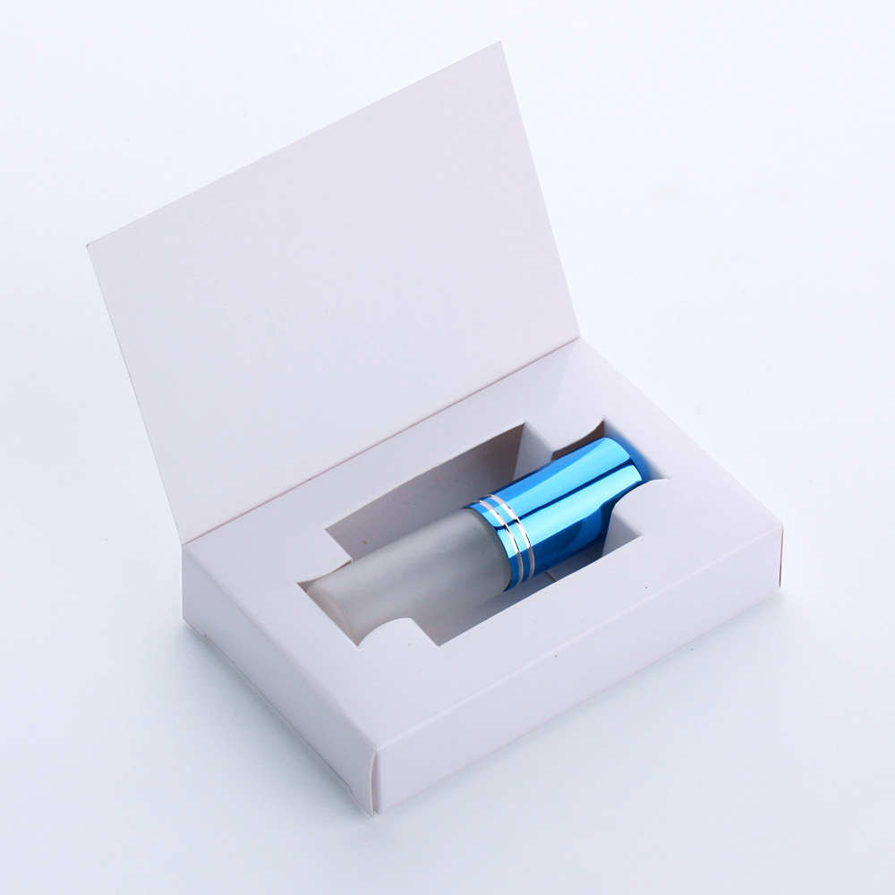 50 Pcs/Lot 5ml Frosted Perfume Bottle with Packing Box Spray Atomizer Perfume Bottle Package Box Travel Perfume Bottle Package: DARK GRAY