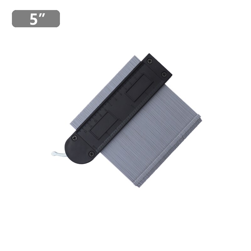 5 ''/10'' kontur Messgerät mit Metall sperren 130mm Erweitern Profil Messgerät Unregelmäßige bilden Duplizierer Fliesen Laminat fliesen Kennzeichnung Werkzeug: 5 Zoll grau
