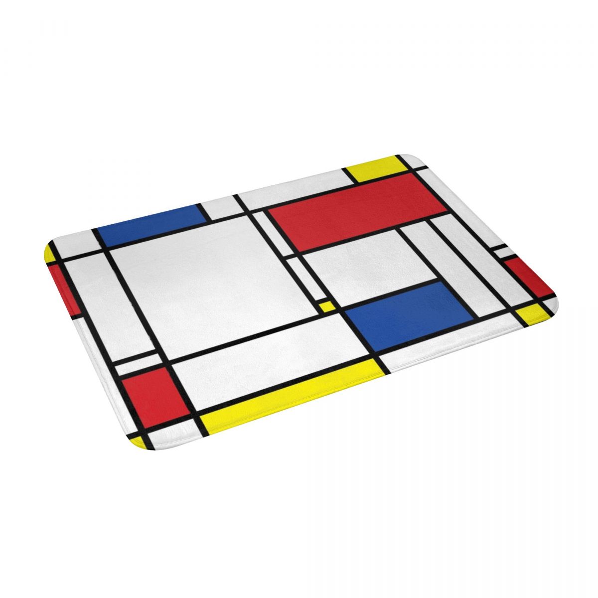 Mondrian – tapis De bain 3D minimaliste, paillasson antidérapant, décoration d&#39;intérieur, salon, cuisine, chambre à coucher