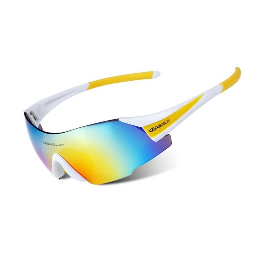 Sport Ski Goggles Motocycle Snowboarding Skateboard Eyewear for Men Women Winter Glasses UV400 Sunglasses Fishing Cycling Goggle: White Yellow