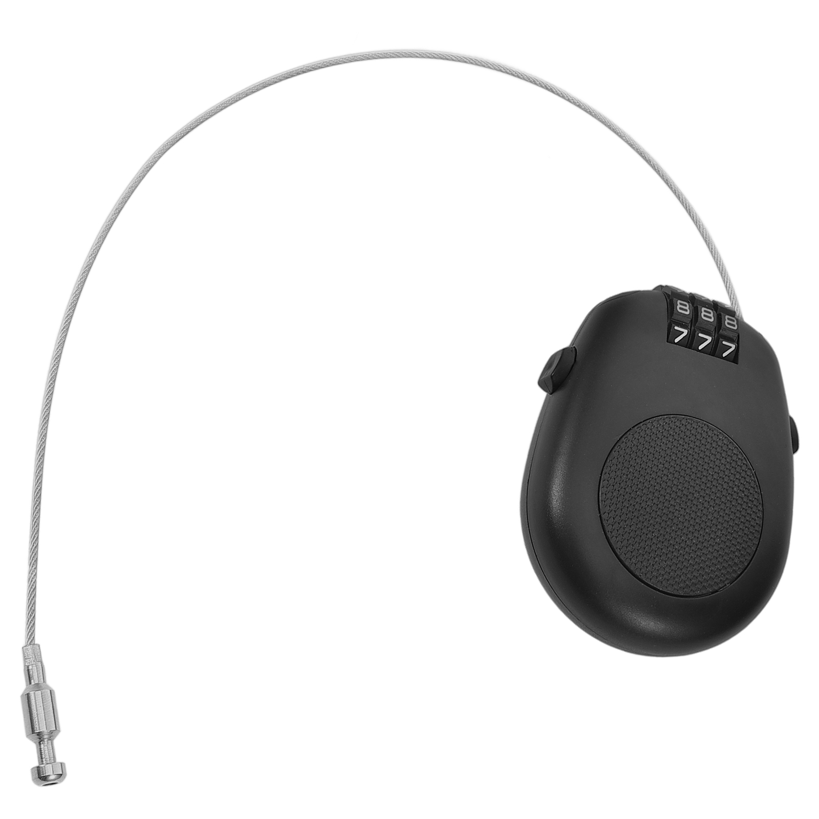 Portable Snowboard Protection Security Ski Locks Bike Cable Stroller Scooter Locks For Gear Cycling Equipment Password Black