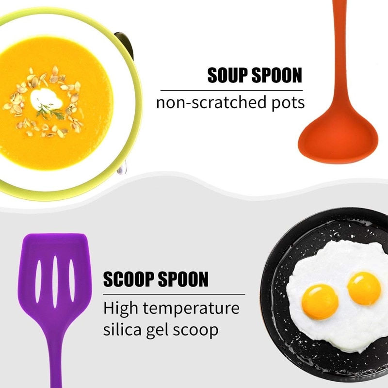 Ustensiles de cuisine antiadhésifs en Silicone, main de maman, outils de cuisson