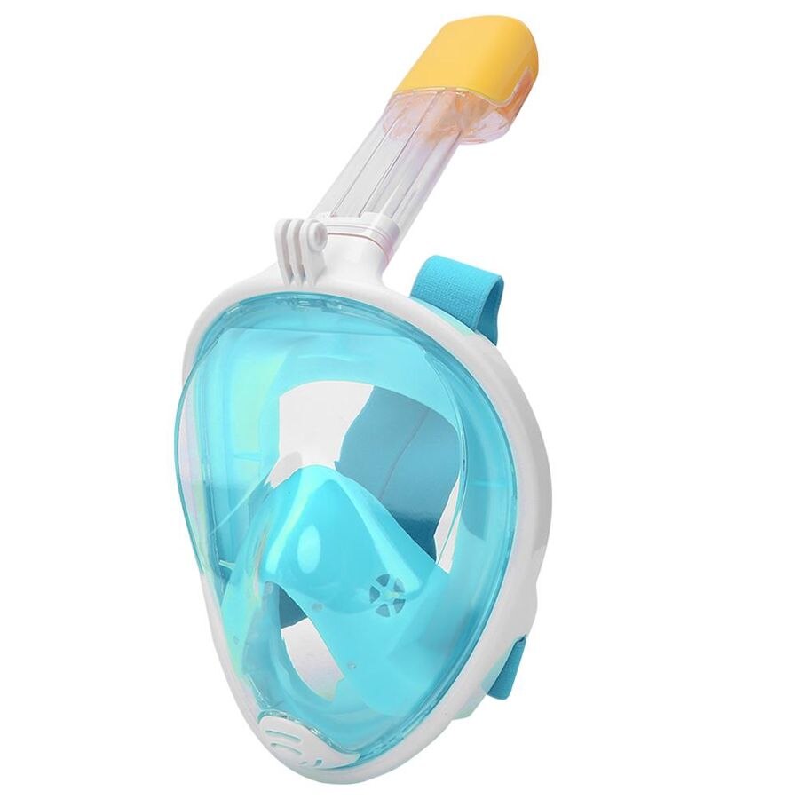 Duikbril Onderwater Scuba Anti Fog Volledige Gezicht Duikbril Snorkelen Set Met Anti-Slip Ring Snorkel Bril Voor gopro: Green XL