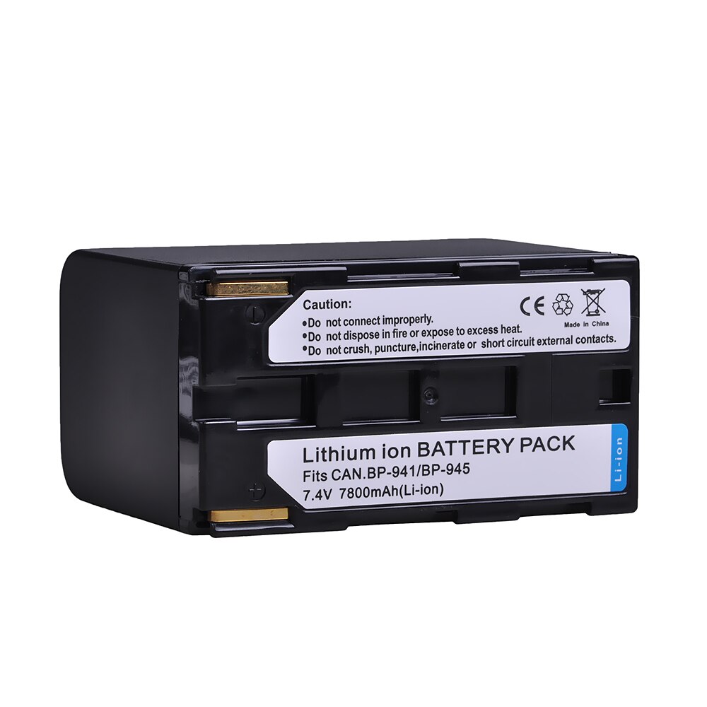 7800mAh BP-941 BP-945 BP941 BP945 batería para Canon A1S XH... G1... G1S XL H1... H1A XL H1S... XL1... XL1S... XL2... GL1... GL2 XH A1