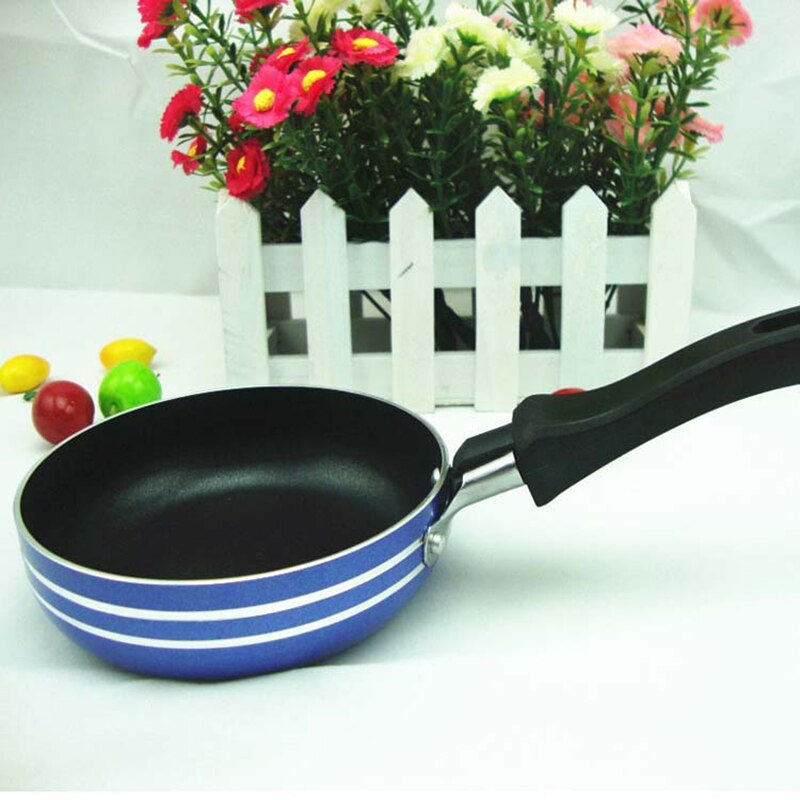 Non-stick Mini 16 Cm Draagbare Aluminium Koekenpan Ronde Pannenkoek Omelet Ei Steak Koekenpan Koekenpan Koken Pan voor Thuis Ontbijt