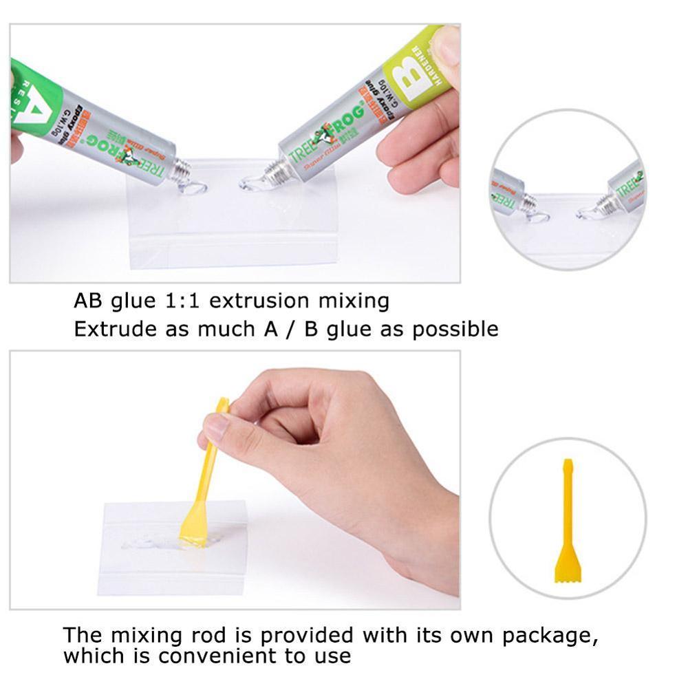 AB Glue Iron Stainless Steel Aluminium Alloy Glass Plastic Wood Ceramic Marble Strong Quick-drying Adhesive Epoxy Epoxies