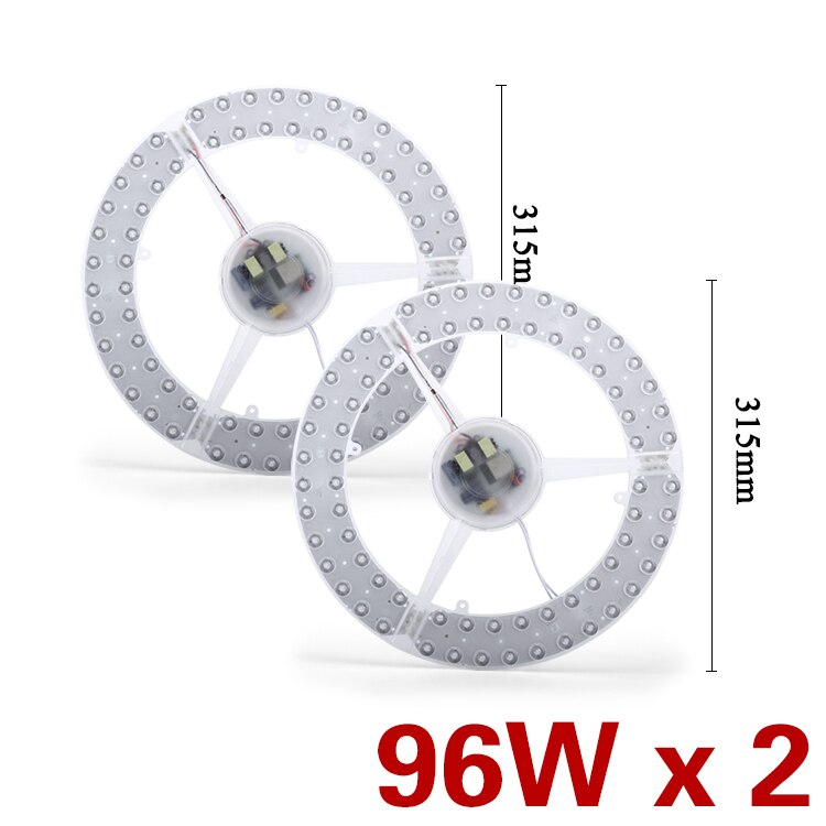 Smart home control Tuya Smart Life LED ceiling light wick 96W 72W Panel Lamp AC 165-265V Remote Dimmable Control for room lights: 2pcs 96w