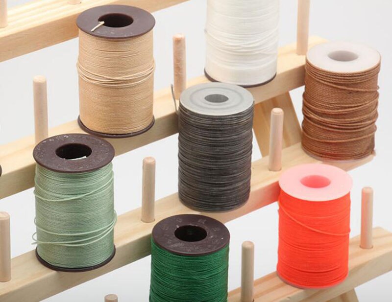 60-Spool Thread Rack Sewing Embroidery Organizer Natural Wood for Sewing, Quilting, Embroidery, Hair-braiding, Hanging Jewelry