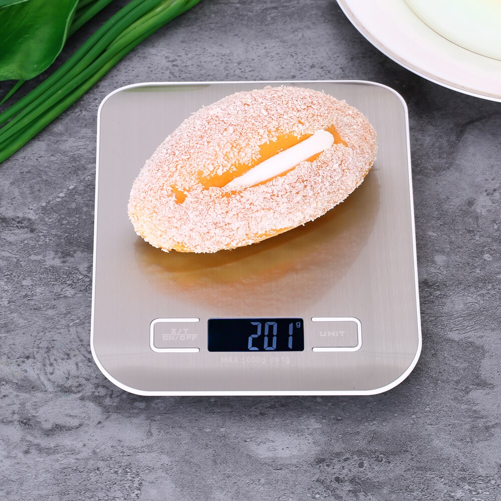 Báscula de Cocina eléctrica precisa de 10kg/1g báscula de cocina de alta precisión Mini Balanza de alimentos con plataforma electrónica