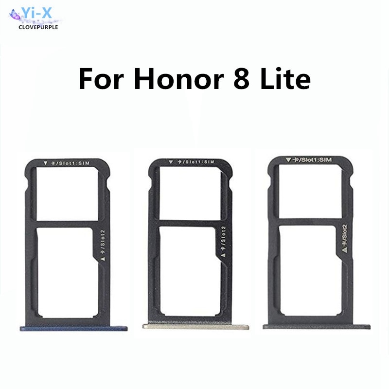 SIM Kaart Lade Voor Huawei Honor 8 lite Sim card Slot Houder Adapter voor Huawei Honor 8 lite/P8 lite