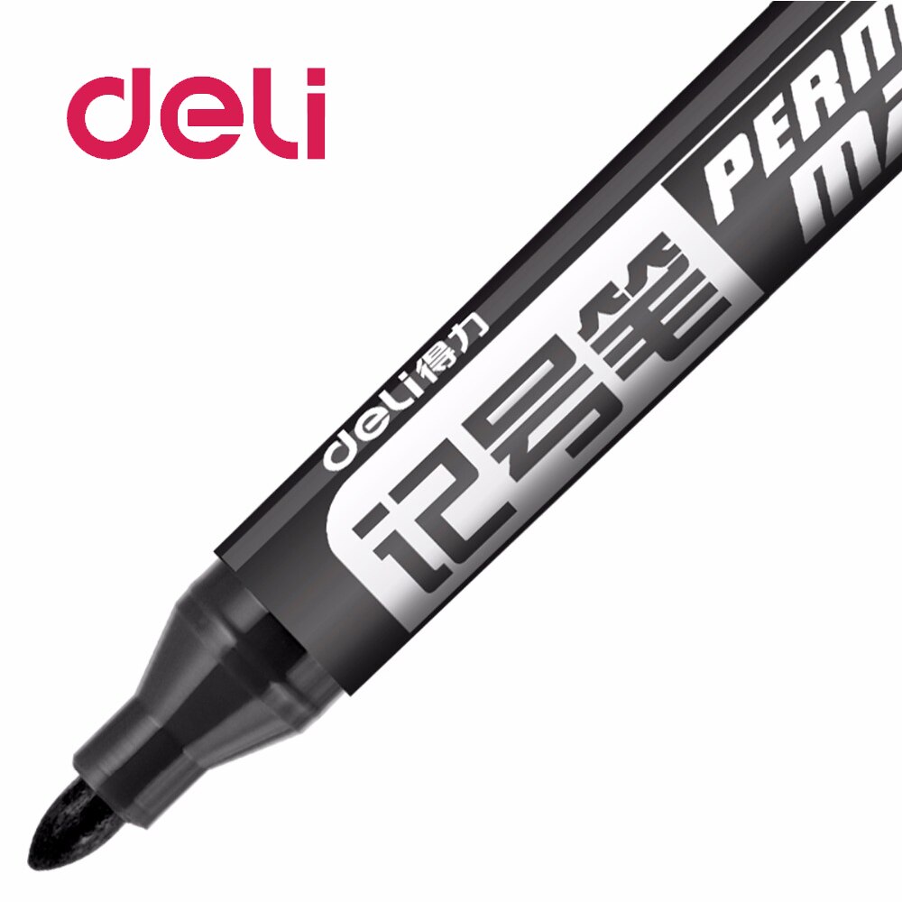 Deli 1Pcs Mix Kleur Marker Pen Schrijven Levert Hoofd Olie Plastic Marker Pen School & Kantoorbenodigdheden Diy Cd escolar Pen 6881