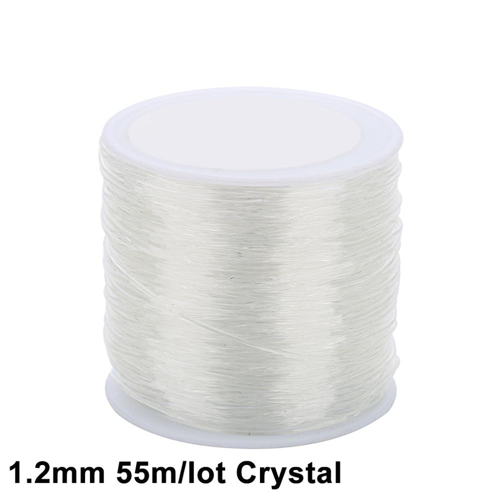 Plastic Crystal DIY Beading Stretch Cords Elastic Line Jewelry Making Supply Wire String jeweleri thread String Thread: 1.2mm 55m Crystal