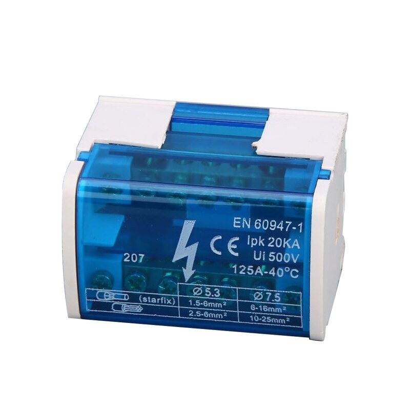 Waterproof Distribution Box Wire Connector Electrical Project Case Small Junction Box Thickened Din Rail Terminal Block