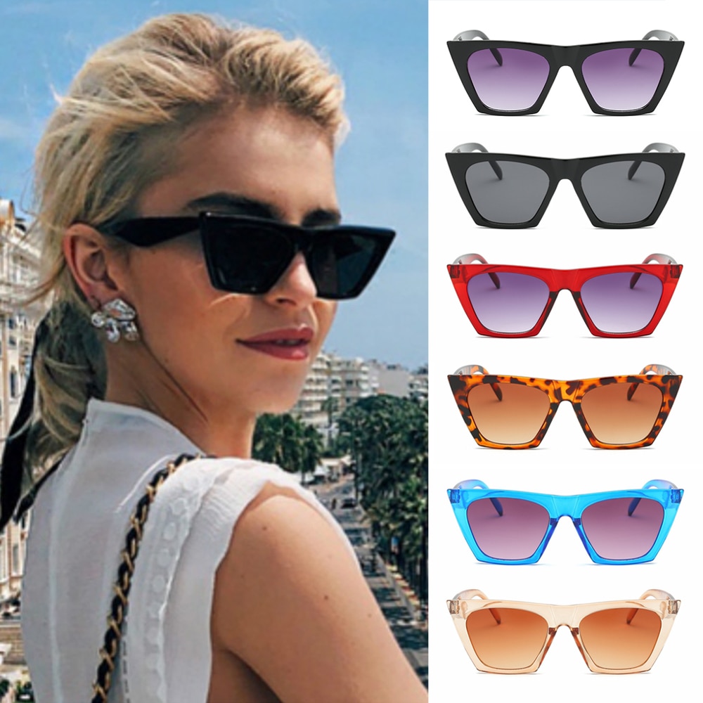 Zomer Mode Vierkante Zonnebril Vintage Shades UV400 Bescherming Zonnebril Streetwear Trendy Stijl Vrouwen Eyewear Accessoires