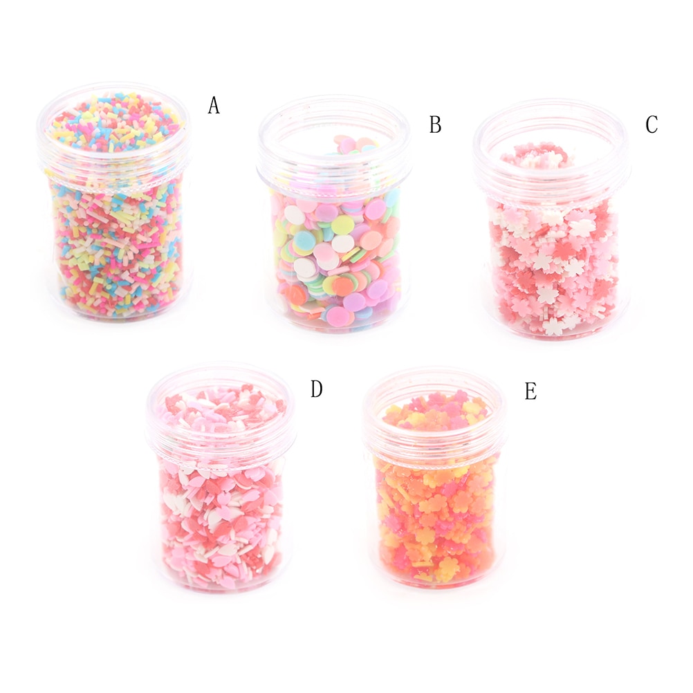 1 scatola FAI DA TE Argilla Polimerica Falso Della Caramella Dolci di Zucchero Cospargere Decorazioni per La Casa Delle Bambole Falso Torta dolce Cibo Simulazione