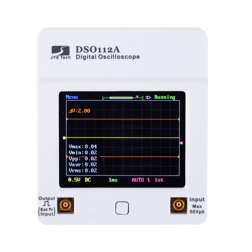 DSO 112A TFT Touch Screen Portable Mini Digital Oscilloscope USB Interface 2MHz 5Msps