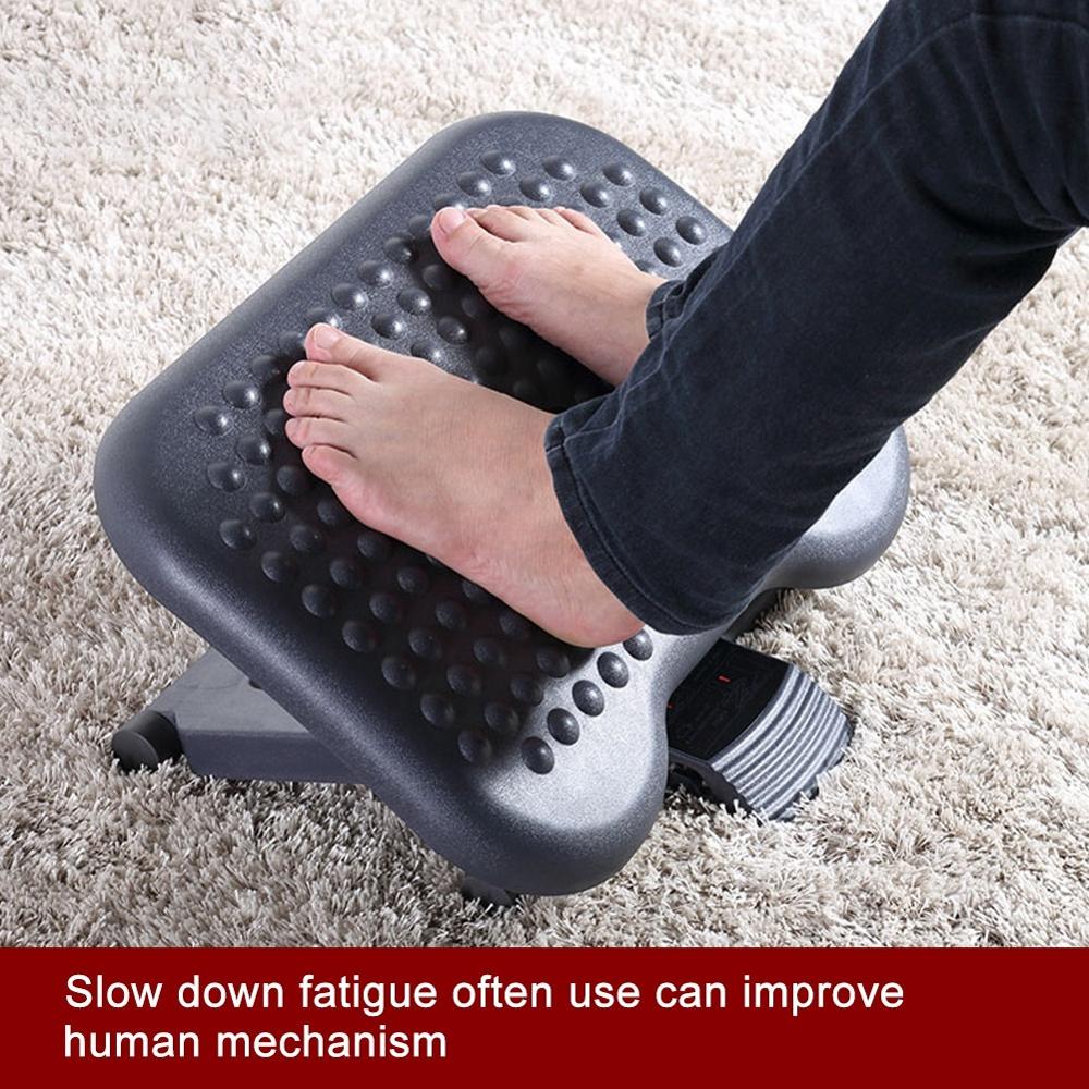 Ergonomic Feet Pad Foot Support Rest Adjustable Height Foot Rest Stool Anti-fatigue Massage Comfortable Under Desk Home Office