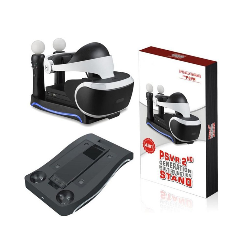 Estación De Carga para PS4 VR 4 en 1 soporte Base multifuncional para PS3 mover el cargador de la consola de la manija PS4
