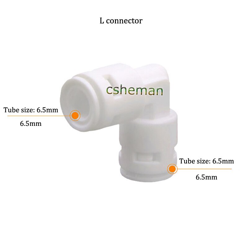 Garden Irrigation System1/4'' 3/8'' interface slip-lock Quick Connector Tee Elbow Straight Adapter Water pipe joint